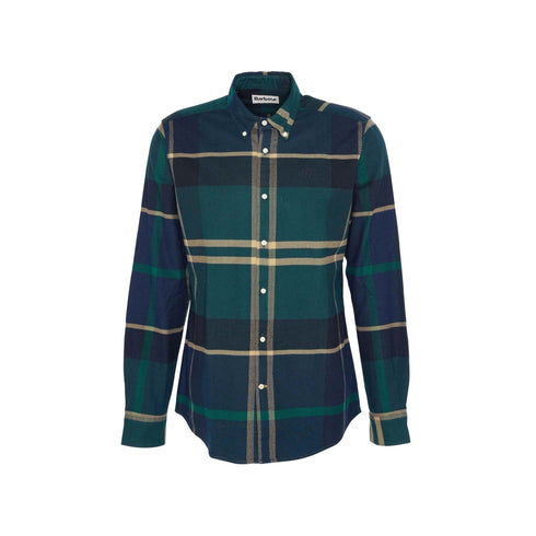 Barbour Camicia casual Camicia Uomo Iceloch Tailored Verde blu A24 - BARBOURMSH4994 - TN23 - L - Francavilla Moda